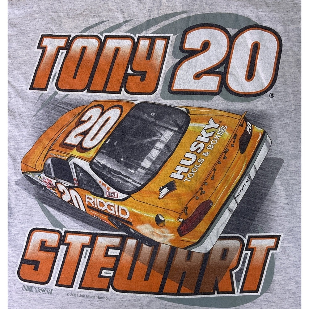Vintage Tony Stewart Shirt Men's Medium 2001 Joe Gibbs Racing